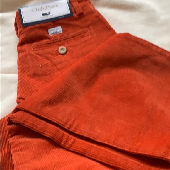 Vineyard Vines Other - NWT corduroy vineyard vines fall orange club pants